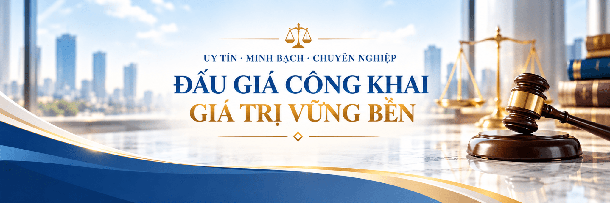 Uy tín · Minh bạch · Chuyên nghiệp — Đấu giá công khai, giá trị vững bền